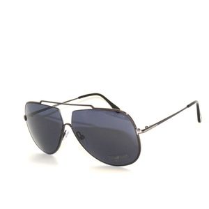 Tom Ford Chase TF586 12V Ruthenium Blue Sunglasses